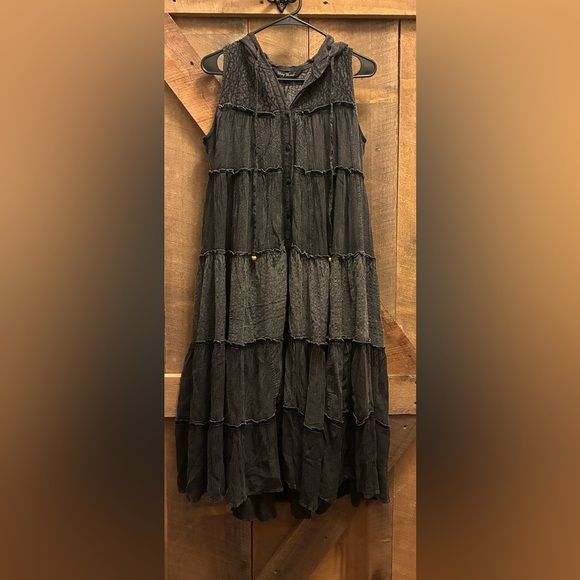 Young Threads Dresses & Skirts - Playful Gray Tiered Dress by Young Threads